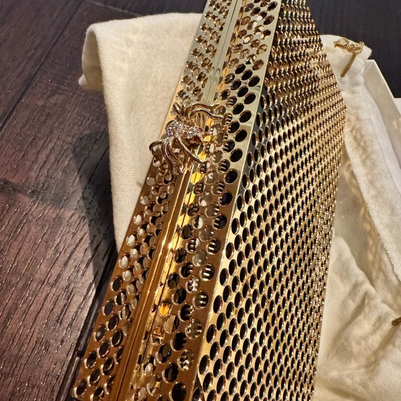 SOLD! Charlotte Olympia Gold Clutch Bag - Picture 2 of 7